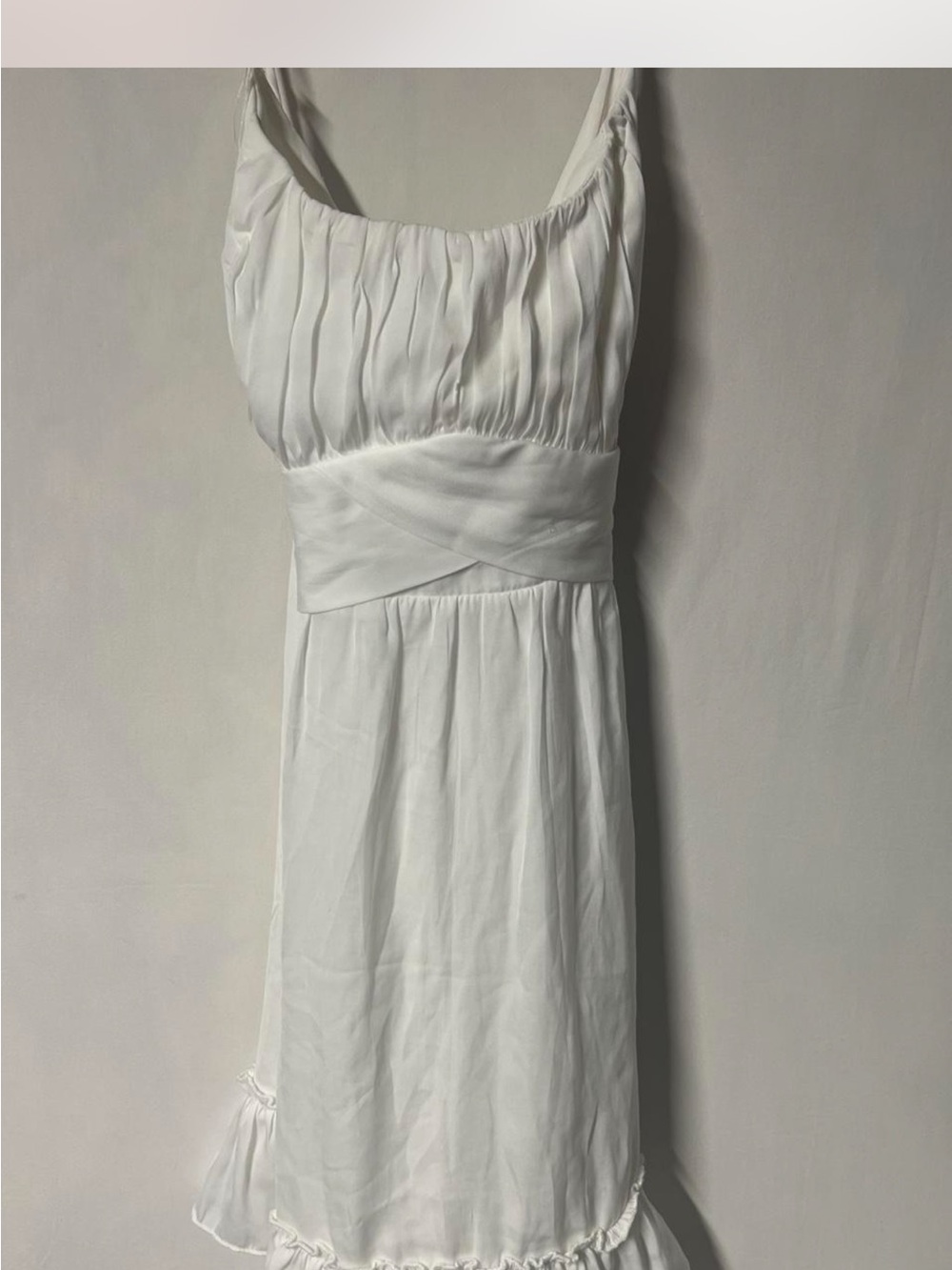 Hello Molly White Strapless Empire Waist Sundress